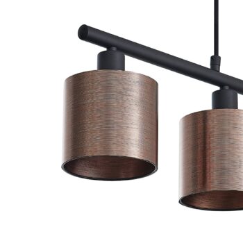 Lindby Joudy závesná lampa, 4-pl., bronz tmavý