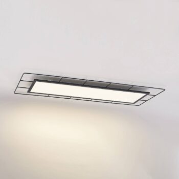 Lindby Khai stropné LED svetlo stepdim 120 x 50 cm
