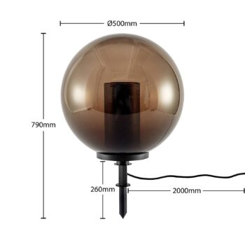 Lindby Kibara dekoratívna guľa Ø 50 cm