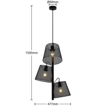 Lindby Kirill závesná lampa 3-plameňová