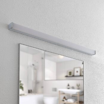 Lindby Klea LED kúpeľňové svietidlo, 120 cm, chróm, kov, IP44