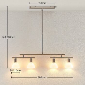 Lindby Kordelia závesná lampa výškovo nastaviteľná
