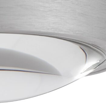 Lindby LED-Downlight Siaka, sivá, kov, Ø 5 cm, IP65