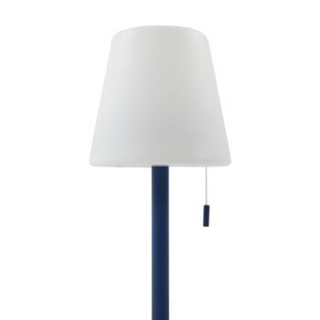 Lindby LED dobíjacia lampa Azalea blue hliník CCT výškovo nastaviteľná