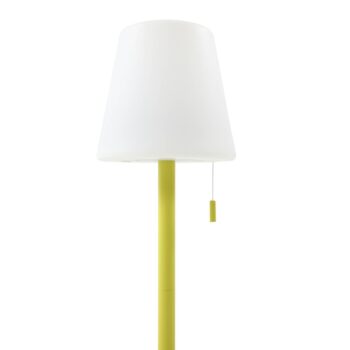 Lindby LED dobíjacia lampa Azalea žltá hliník CCT výškovo nastaviteľná