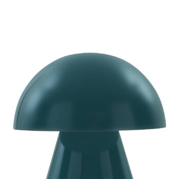 Lindby LED dobíjacia stolná lampa Nevijo, benzín, Ø18cm, USB, stmievač