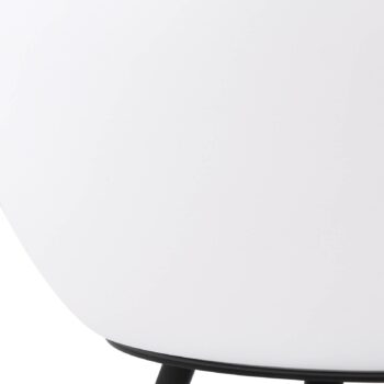 Lindby LED dobíjacia stolová lampa Aurilia, čierna/biela, železo, IP44