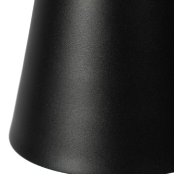 Lindby LED dobíjacia stolová lampa Janea CROSS, čierna, kov