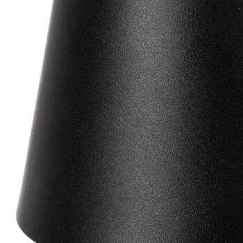 Lindby LED dobíjacia stolová lampa Janea CUBE, čierna, kov