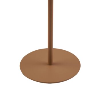 Lindby LED dobíjacia stolová lampa Kanani, hnedá, stmievateľná
