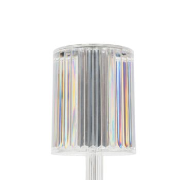 Lindby LED dobíjacia stolová lampa Louane, 25,7 cm, USB, RGBW