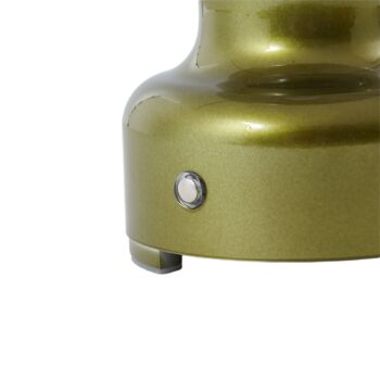 Lindby LED dobíjacia stolová lampa Maxentius, zelená, sklo, stmievač