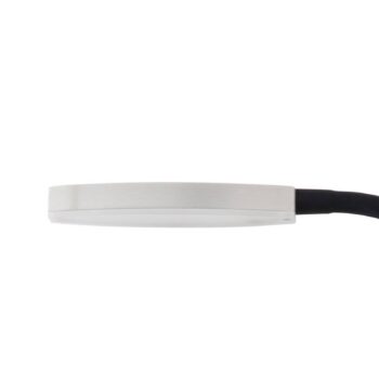 Lindby LED lampa na čítanie Flexola, nikel, okrúhla, kov, zástrčka