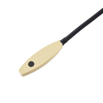Lindby LED lampa na čítanie Flexola, zlatá, okrúhla, kov, zástrčka