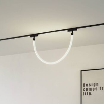 Lindby LED lanové svetlo Lumaro, dĺžka 100 cm, textil, 48 V