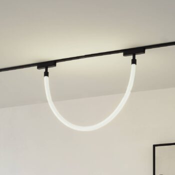 Lindby LED lanové svetlo Lumaro, dĺžka 100 cm, textil, 48 V