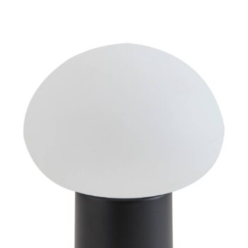 Lindby LED nabíjateľná stolová lampa Zelie, čierna, hliník, IP44