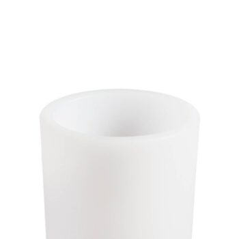 Lindby LED nabíjateľná váza na kvety Florista, RGB, IP54, Ø 12cm, biela
