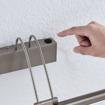 Lindby LED obrazové svetlo Mailine, 69 cm, nikel, vypínač