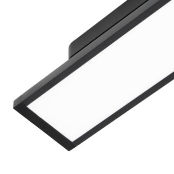 Lindby LED panel 48V Lumaro, čierny, hliník, dĺžka 20 cm, stmievateľný