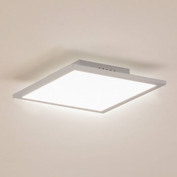 Lindby LED panel Enhife, biely, 30 x 30 cm, kov, 4 000 K