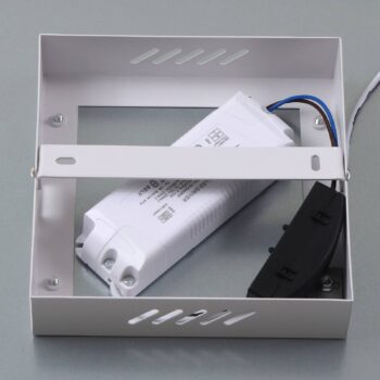 Lindby LED panel Enhife, biely, 30 x 30 cm, kov, 4 000 K