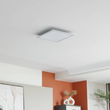 Lindby LED panel Enhife, biely, 40 x 40 cm, kov, 4 000 K