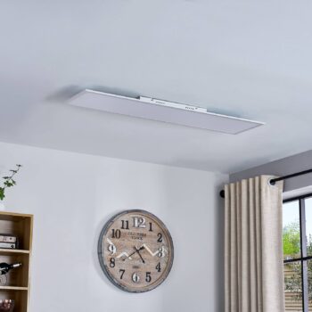 Lindby LED panel Lamin, biely, 120 cm, CCT, stmievateľný, diaľkové ovládanie