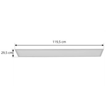 Lindby LED panel Lamin, biely, 120 cm, CCT, stmievateľný, diaľkové ovládanie