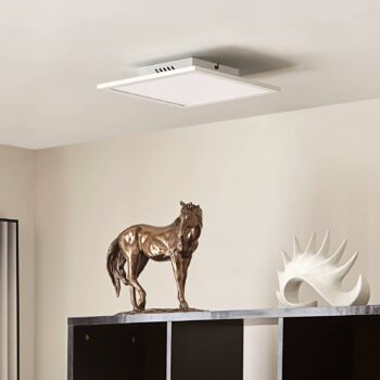 Lindby LED panel Lamin, biely, 30 cm, CCT, stmievateľný, diaľkové ovládanie