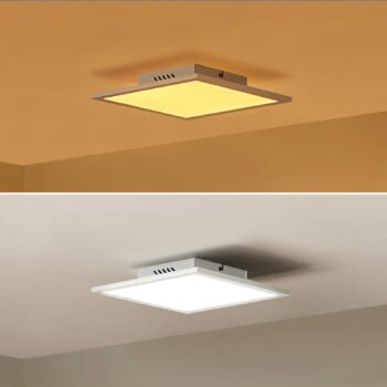 Lindby LED panel Lamin, biely, 30 cm, CCT, stmievateľný, diaľkové ovládanie