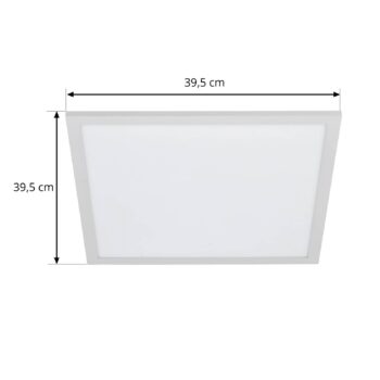 Lindby LED panel Lamin, biely, 40 cm, CCT, stmievateľný, diaľkové ovládanie