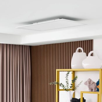 Lindby LED panel Lamin, biely, 80 cm, CCT, stmievateľný, diaľkové ovládanie