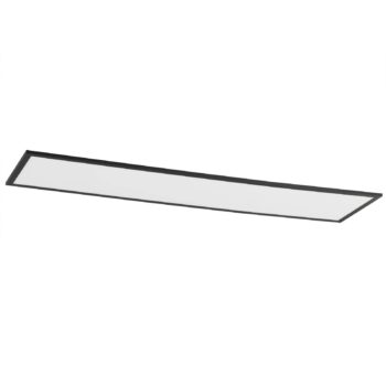 Lindby LED panel Lamin, čierny, 120 cm, CCT, stmievateľný, diaľkové ovládanie
