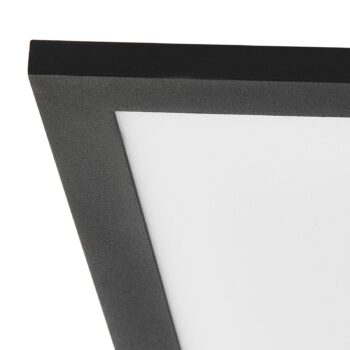 Lindby LED panel Lamin, čierny, 120 cm, CCT, stmievateľný, diaľkové ovládanie