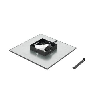 Lindby LED panel Lamin, čierny, 40 cm, CCT, stmievateľný, diaľkové ovládanie