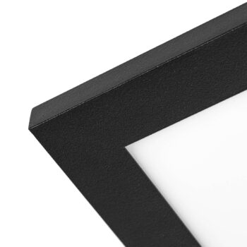 Lindby LED panel Lamin, čierny, 80 cm, CCT, stmievateľný, diaľkové ovládanie