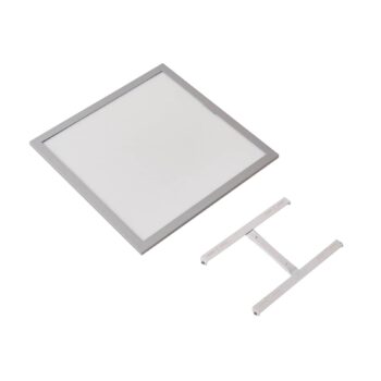 Lindby LED panel Livel, 4000K, 40 cm x 40 cm, strieborný, kov