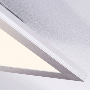 Lindby LED panel Livel, sada 2 ks, 4 000 K, 40 x 40 cm, strieborná