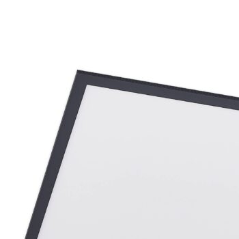 Lindby LED panel Nelios, 120 x 60 cm, 4000K, čierny, kov