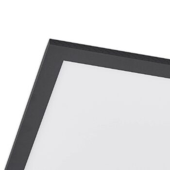 Lindby LED panel Nelios, 40 x 40 cm, 4 000K, čierny, kov
