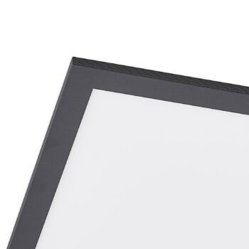 Lindby LED panel Nelios, 40 x 40 cm, CCT, čierny, kov