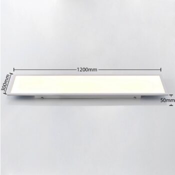 Lindby LED panel Quais, 30 x 120 cm, biely, hliník, 4 000 K