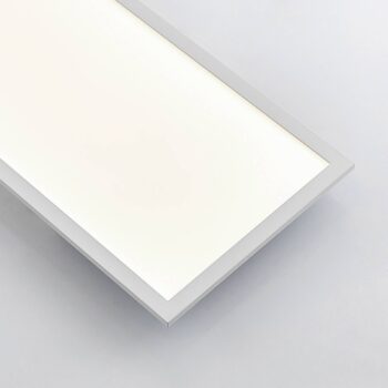 Lindby LED panel Quais, 30 x 120 cm, biely, hliník, 4 000 K