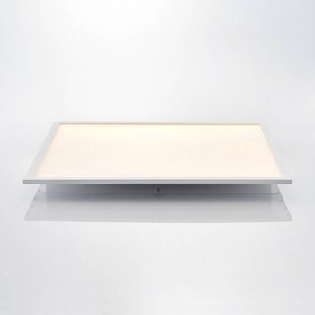 Lindby LED panel Quais, 60 x 60 cm, biely, hliník, 4 000 K
