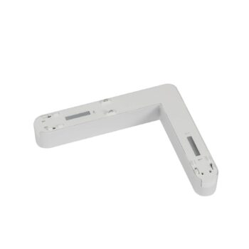 Lindby LED pásik 48 V Lumaro, biely, tvar L, plastový, stmievateľný