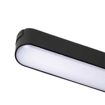 Lindby LED pásik 48 V Lumaro, čierny, 10 W, plastový, stmievateľný