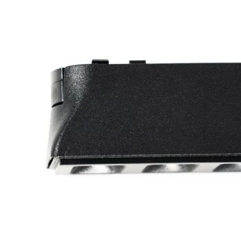 Lindby LED pásik 48 V Lumaro, čierny, 6 bodov, 2,5 cm, stmievateľný
