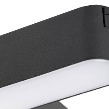 Lindby LED pásik 48 V Lumaro, čierny, tvar T, stmievateľný