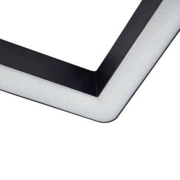 Lindby LED pásik 48V Lumaro, čierny, v tvare L, stmievateľný